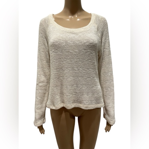 Splendid Cream Sweater size L - Picture 1 of 4